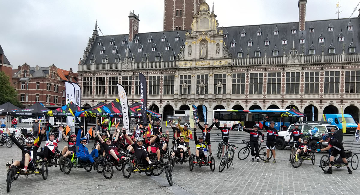 Join2bike op het Monseigneur Ladeuzeplein in Leuven